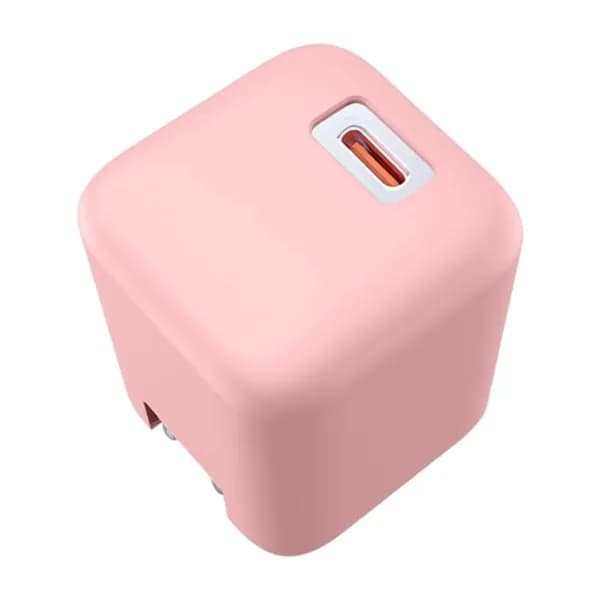 (1 шт.) Защитный чехол для зарядного устройства Torras Ice Cube 45W розовый