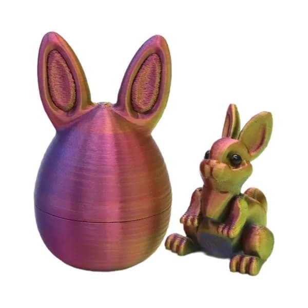 Пасхальное яйцо с зайчиком 3D-печати