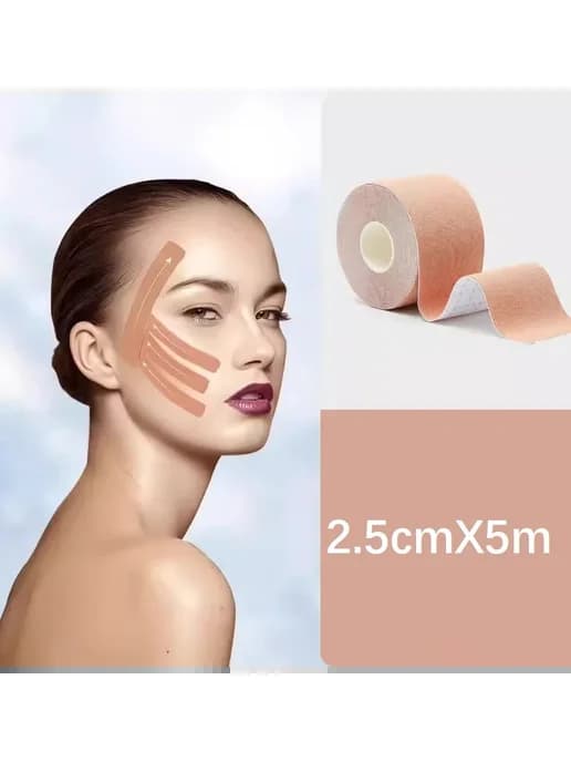 Киненезиологическая лента для лица 2.5x5 м 1pcs2