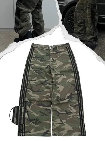 Джинсы HCW Realtree широкие оверсайз y2k