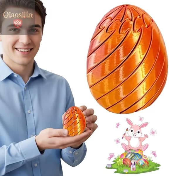 3D-печать: релакс-яйцо от стресса, вращающаяся игрушка, 5,6 см