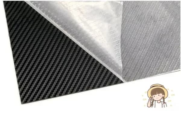 Эксклюзивный карбоновый матовый лист Kydex 300x200x2 мм с диагональной текстурой для создания ножен.