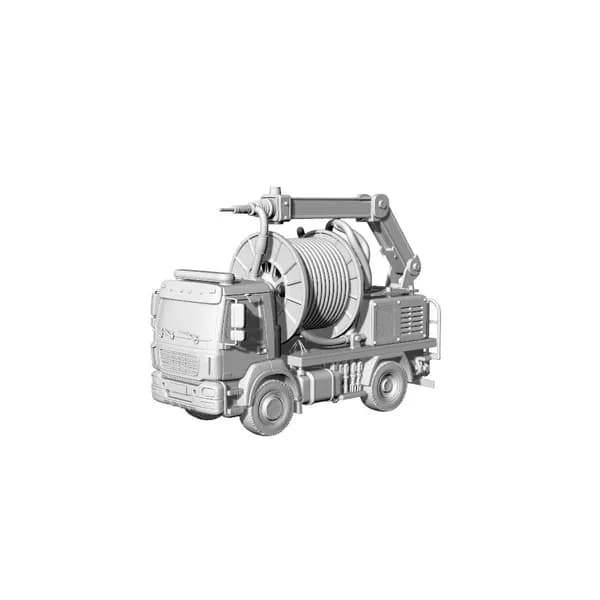 Сборная модель 1/160: Постапокалиптическая аварийная машина, 3D-печать аксессуаров для варгейма