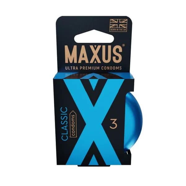 Классические презервативы в железном кейсе MAXUS Classic - 3 шт
