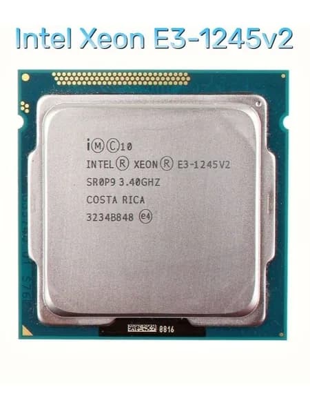Процессор Intel Xeon E3-1245v2 (Intel HD Graphics, LGA1155, 4/8 до 3.8 ГГц, DDR3)