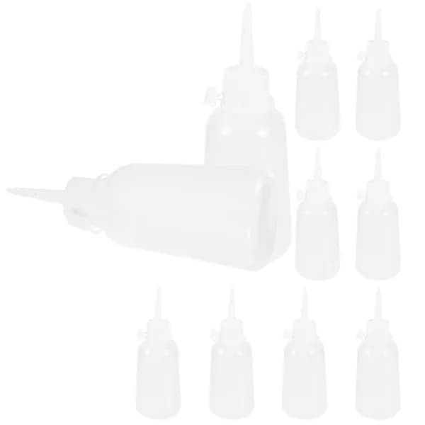 Комплект пластиковых бутылок с дозатором для клея и масла, 100 мл, 10 штук, для домашнего применения