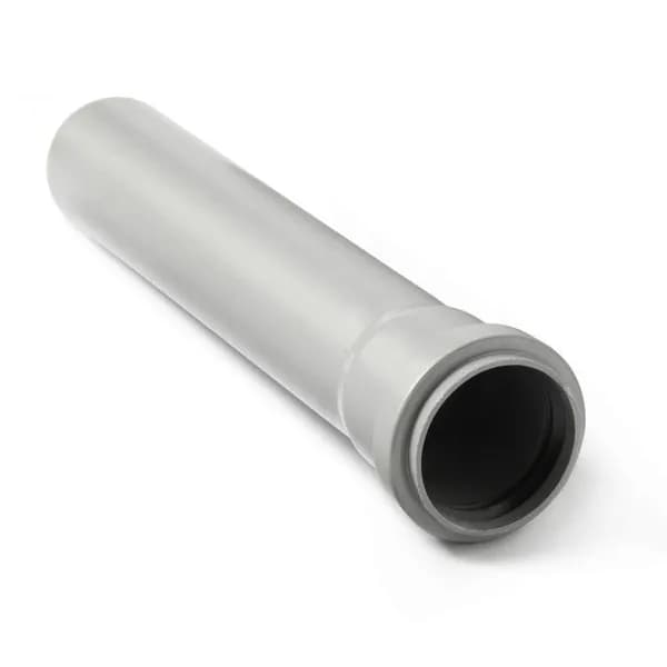 Труба канализационная PRO AQUA 50x250 мм, полипропилен, однораструбная, цвет серый