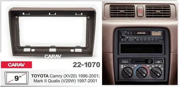 Переходная рамка 9 дюймов на TOYOTA Camry (XV20) 1996-2001; Mark II Qualis (V20W) 1997-2001