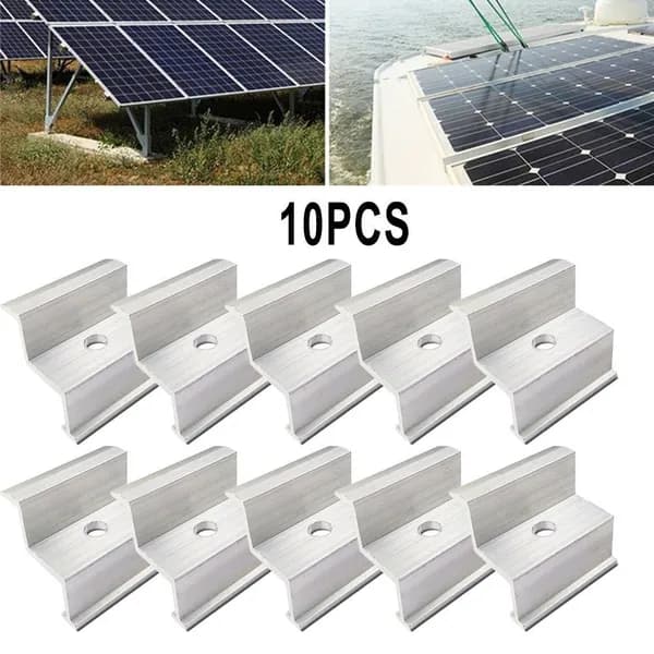 OZ-UVBZ-Алюминиевый концевой зажим Pv Solar для сборки модуля солнечной панели высотой 35/40 мм