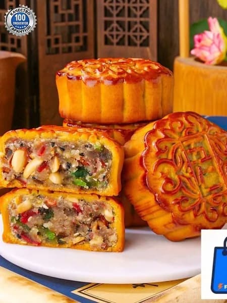 Лунный пряник со вкусом пяти ядер 100 г кондитерского изделия