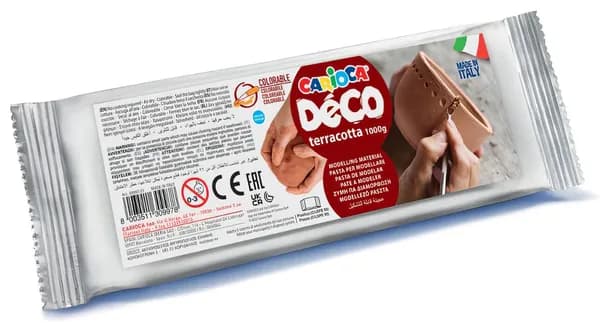 Carioca Масса для лепки, Deco, отвердевающая 1000 г терракотовая 30997/21