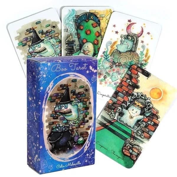 Таро Boo Tarot, 78 карт + металлический кулон-амулет