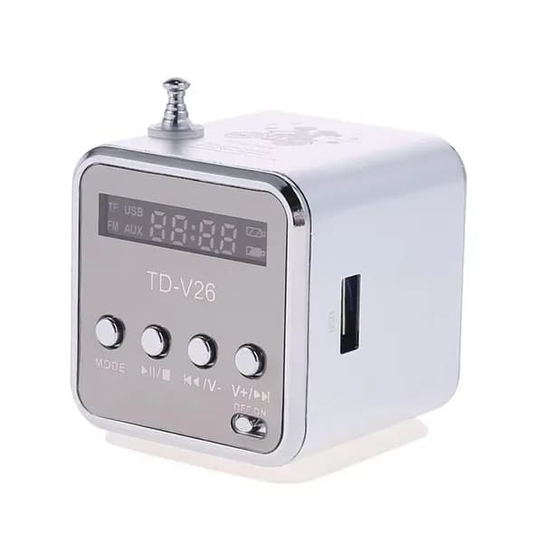TD-V26 Мини Портативный Звуковой Динамик Поддержка TF Карты FM Радио