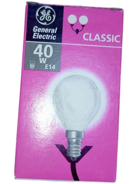 General Electric Лампочка, Цоколь:E14, 40 Вт, 1 шт.