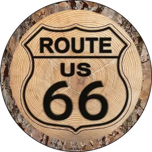 Металлическая Картина Винтажная Route 66, Украшение Для Гаража, Бара, Дома.20x20cm