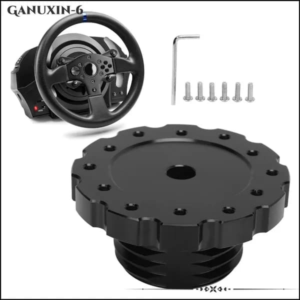 Адаптер для руля, алюминиевый, черный, для Thrustmaster T300 T500, для авто и модификаций