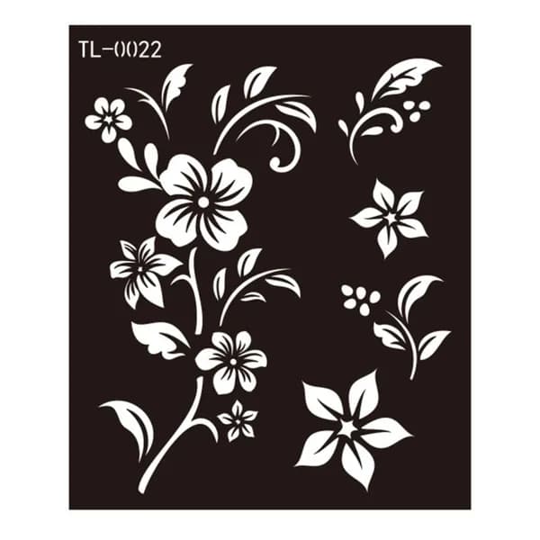 (1 лист) Hannah Hollow tattoo Sticker Juice Полупостоянный шаблон для струйной татуировки DIY-TL0022