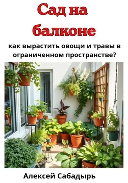 Сад на балконе: как вырастить овощи и травы в ограниченном пространстве? | Сабадырь Алексей | Электронная книга