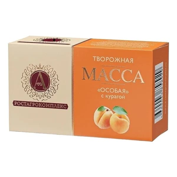 Творожная масса А.Ростагрокомплекс Особая с курагой 23% БЗМЖ 100 г