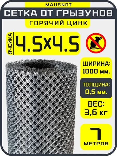 Защита от грызунов сетка оцинкованная