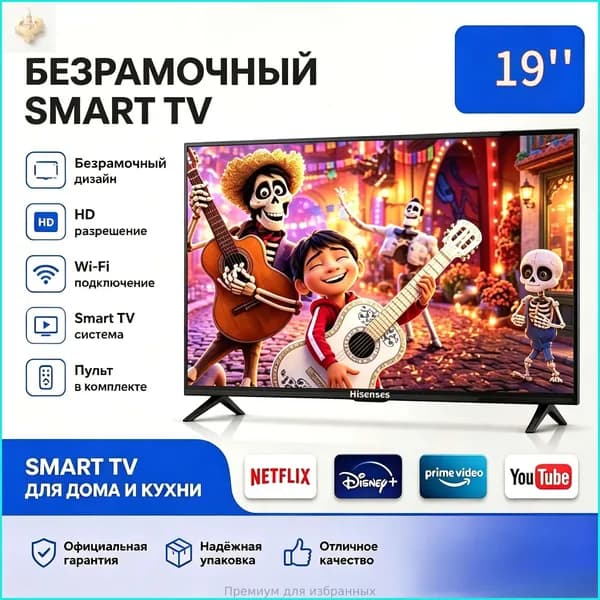 Телевизор 19″ 4K UHD
