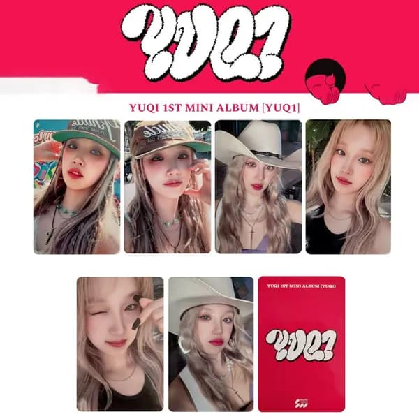 Карточки GIDLE YUQI 1st Mini Album Коллекционная карточка альбом карты 54 * 86 мм