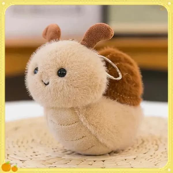 Плюшевая игрушка-брелок улитка и пчела 12CM,