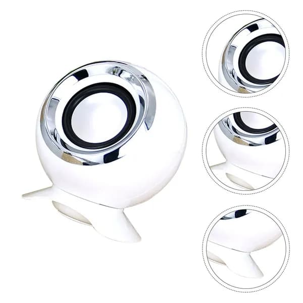 Белый миниатюрный компьютерный динамик из abs для дома, 2 шт с usb подключением