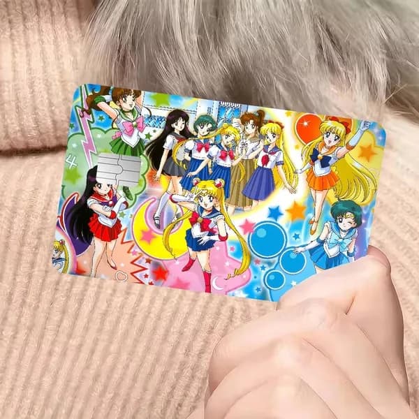 Sailor Moon Сейлор Мун Аниме Наклейка для банковской карты