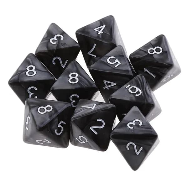 10 шт./Компл. Игра кости