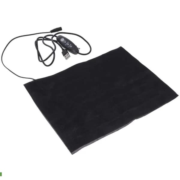 Элемент грелки для домашних животных, USB, три режима, поясная грелка, 24x17x0.2 см, черный пластик