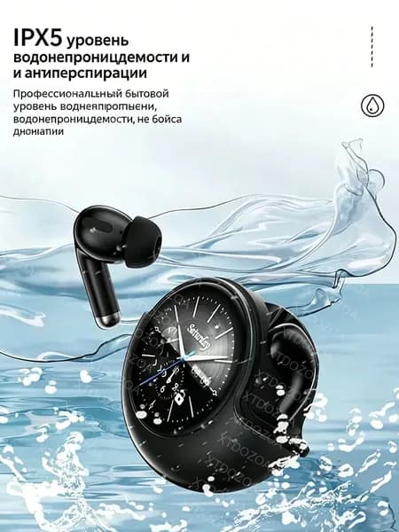Наушники беспроводные с микрофоном, Bluetooth, USB Type-C, черный