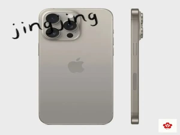 Муляж iPhone 15 Pro Natural Titanium / Макет-копия смартфона Айфон 15 Про натуральный титан / Образец для витрины iPhone 15 Pro натуральный титан