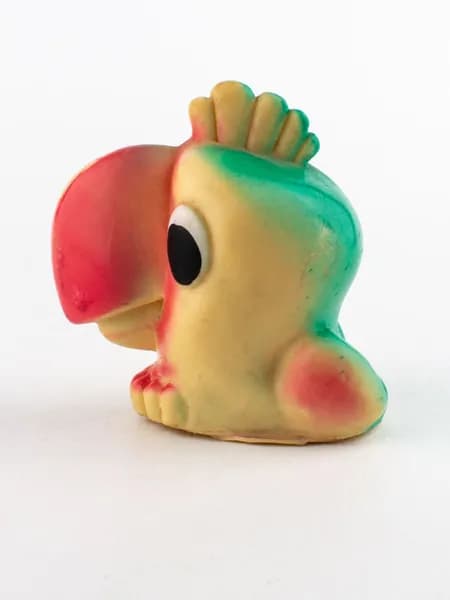 Резиновая игрушка Попугай, СССР