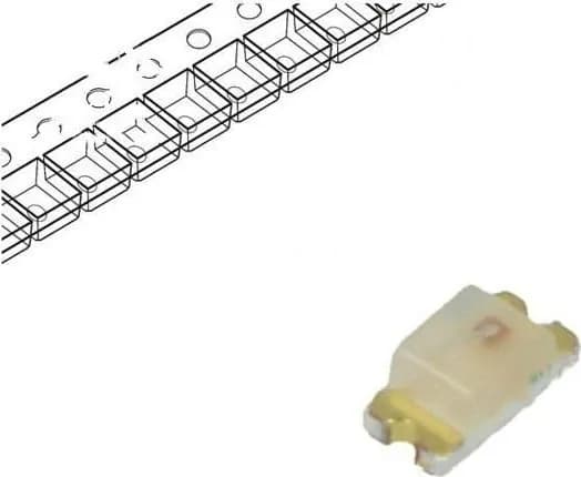 Светодиод LUMEX SML-LX0603GW-TR LED SMD 0603 green 11mcd 1.6x0.8x0.6mm 125 град. 2.7V 20mA 48mW 1шт