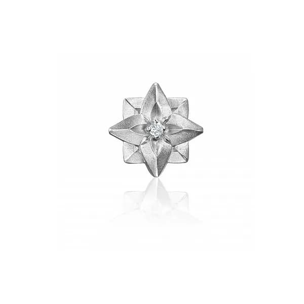 Моносерьга серебряная ORIGAMI LOTOS