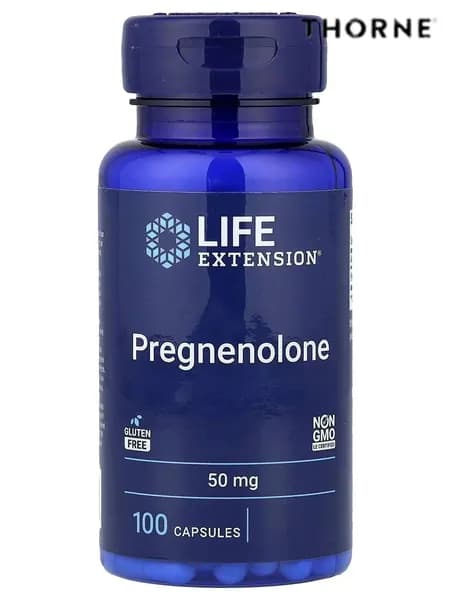 Прегненолон Pregnenolone (прекурсор DHEA), 50 мг 100 веганских капсул