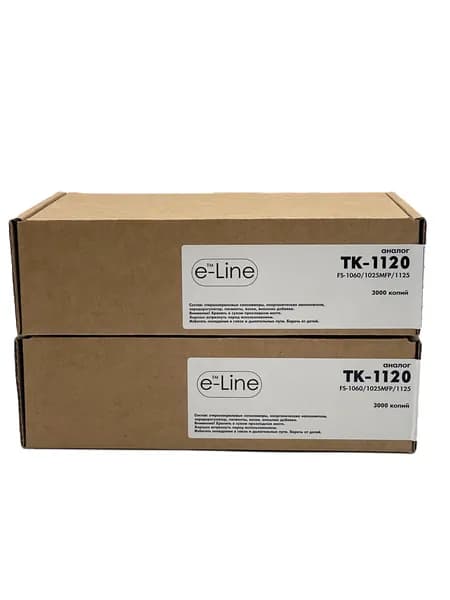 БУЛАТ s-Line Картридж TK-1120, совместимый, Черный (black), 2 шт