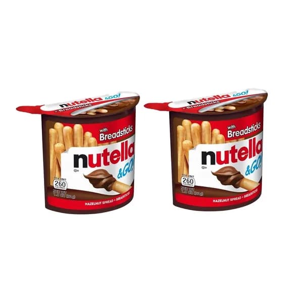 Бисквитные палочки NUTELLA & GO с шоколадной пастой, 2 шт по 52 гр. (Германия)
