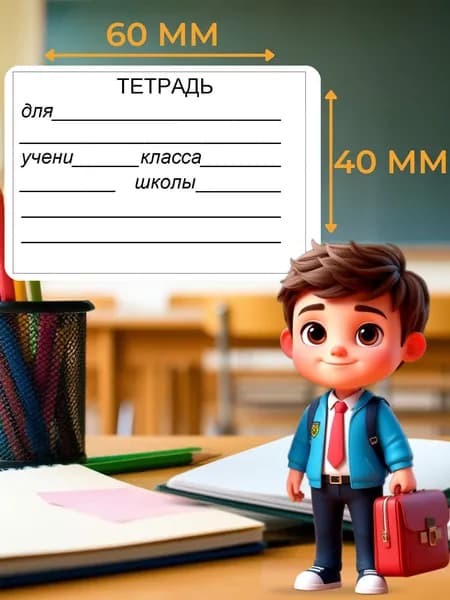 Наклейки на тетрадь