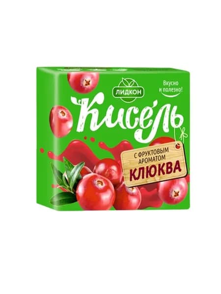 Лидкон Кисель с фруктовым ароматом Клюква, 220 гр