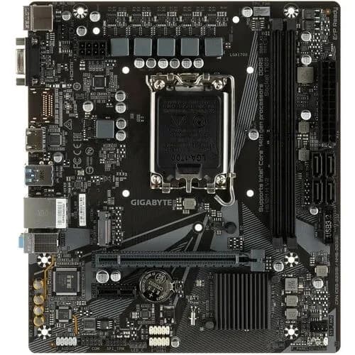 Gigabyte H610M H V2 [LGA 1700, Intel H610, 2xDDR5-5600 МГц, 1xPCI-Ex16, 1xM.2, Micro-ATX], Материнская плата