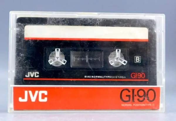 Винтаж Аудиокассета JVC GI-90 с записью