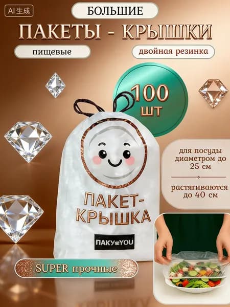 ПАКY_YOU Пакет для продуктов, 40 см