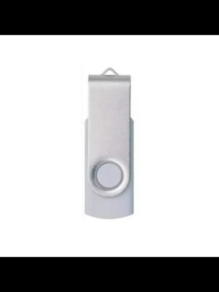 USB-флешка 4ГБ, Белый корпус, Silver Color