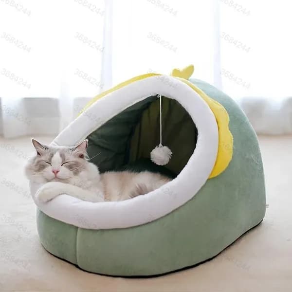 Домик для собаки и кошки, будка для животных мелких пород, дом лежанка для собак и кошек
