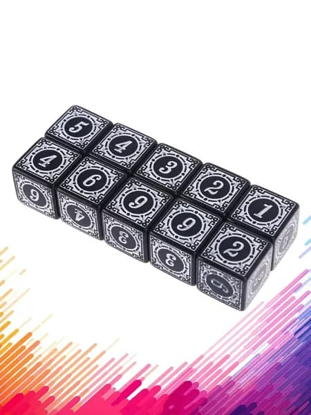 Акриловые игральные кости, 10 шт.