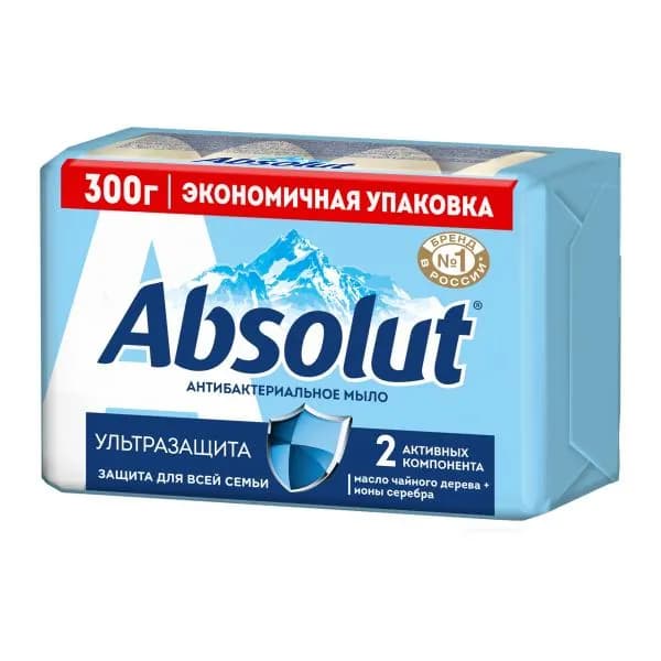 Мыло Аbsolut антибактериальное ультразащита Весна 4шт*75г