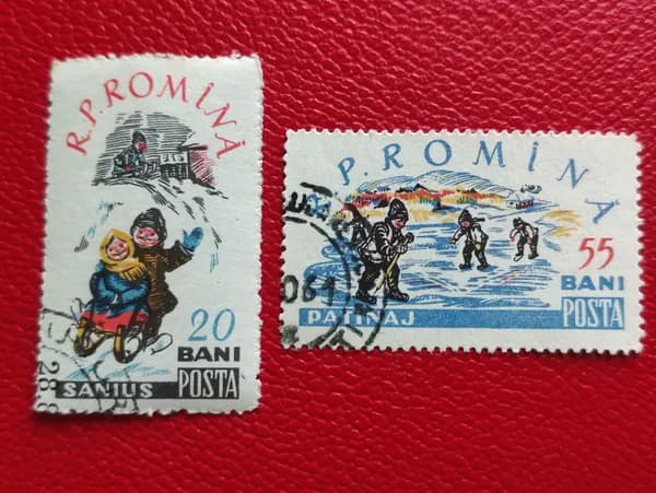 Марки Румыния 1960. Детские игры - См фото. Гашение. Редкость