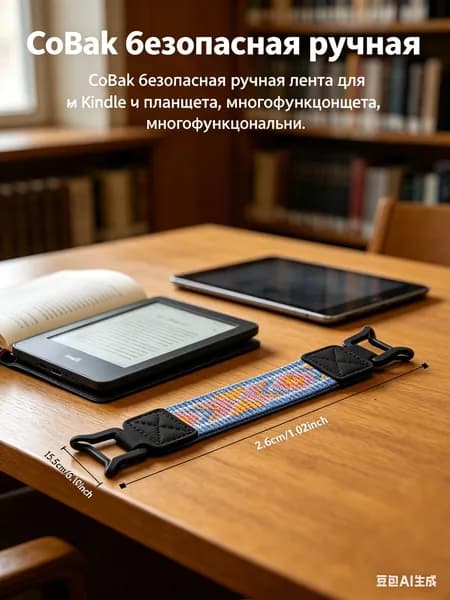 6-8" электронная книга с безопасным ремешком